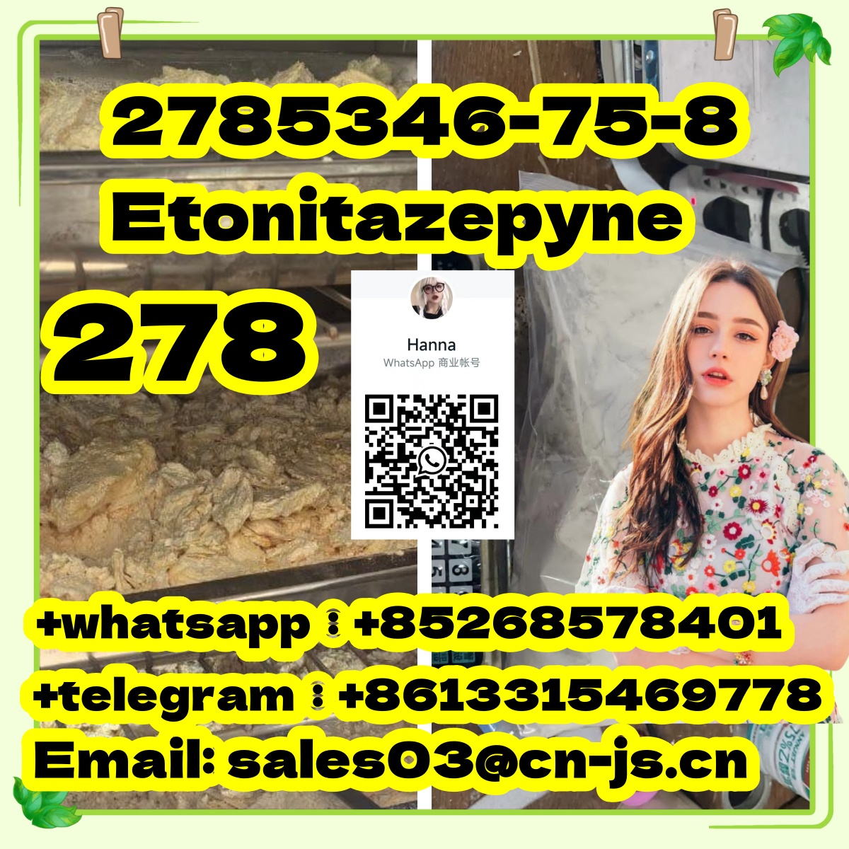 quality assurance 2785346-75-8 Etonitazepyne 